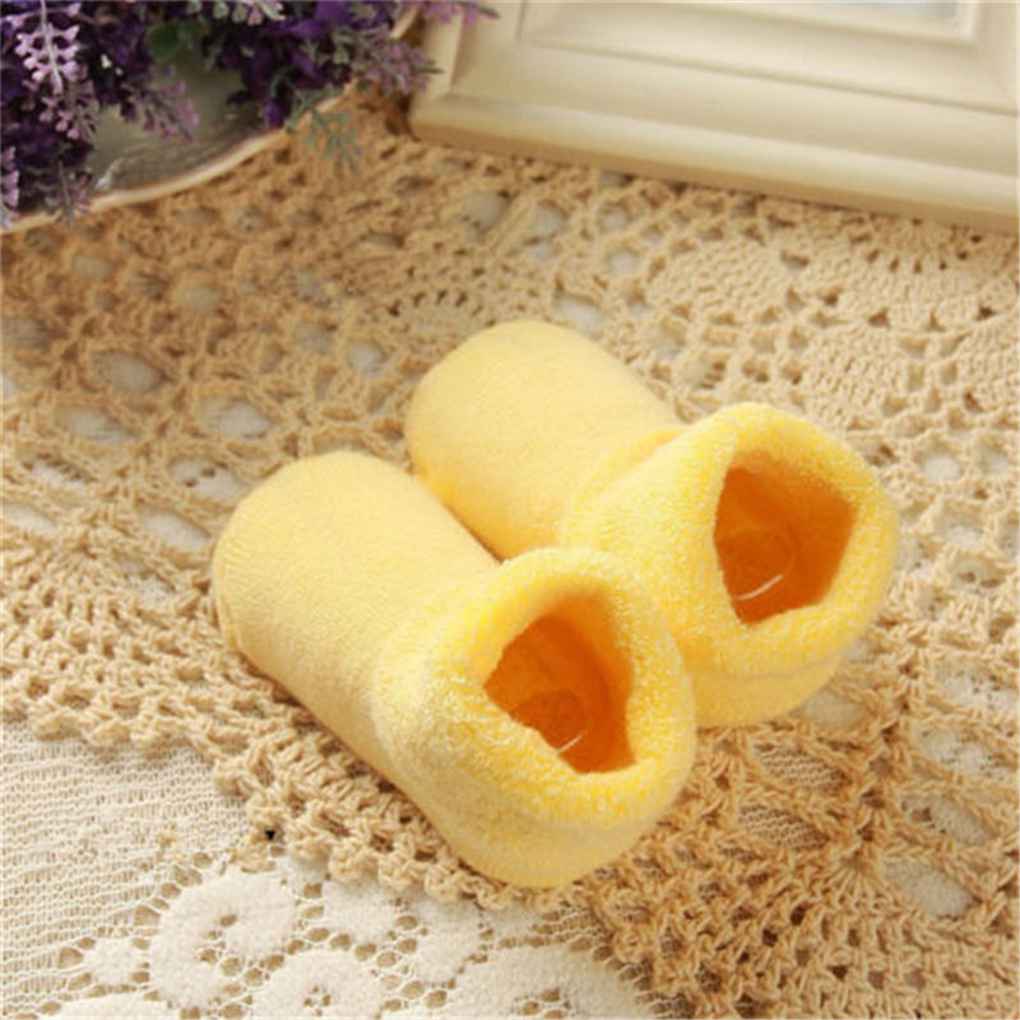Westilely Newborn Baby Cotton Booties Non-Slip Sole for Toddler Boys Girls Infant Winter Warm Fleece Cozy Socks Shoes First Walkers Winter Ankle Crib Shoes